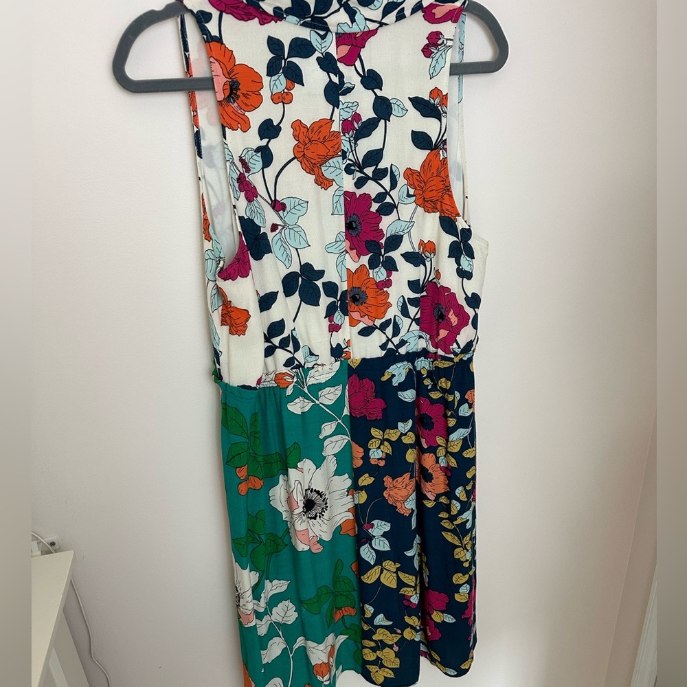 Anthropologie Dinah Collared Dress size 8 boho mixed flower print - Picture 3 of 7
